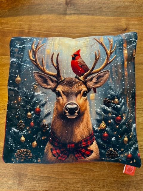 Weihnachtskissen Hirsch